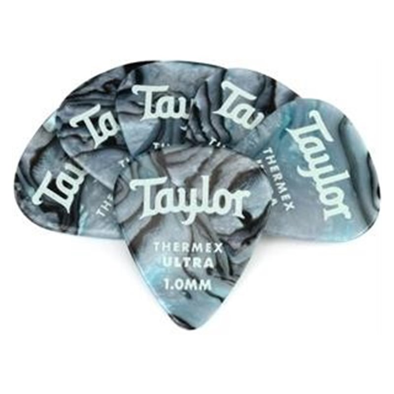 Taylor 80726 Thermex Ultra Picks Blue Swirl 1mm