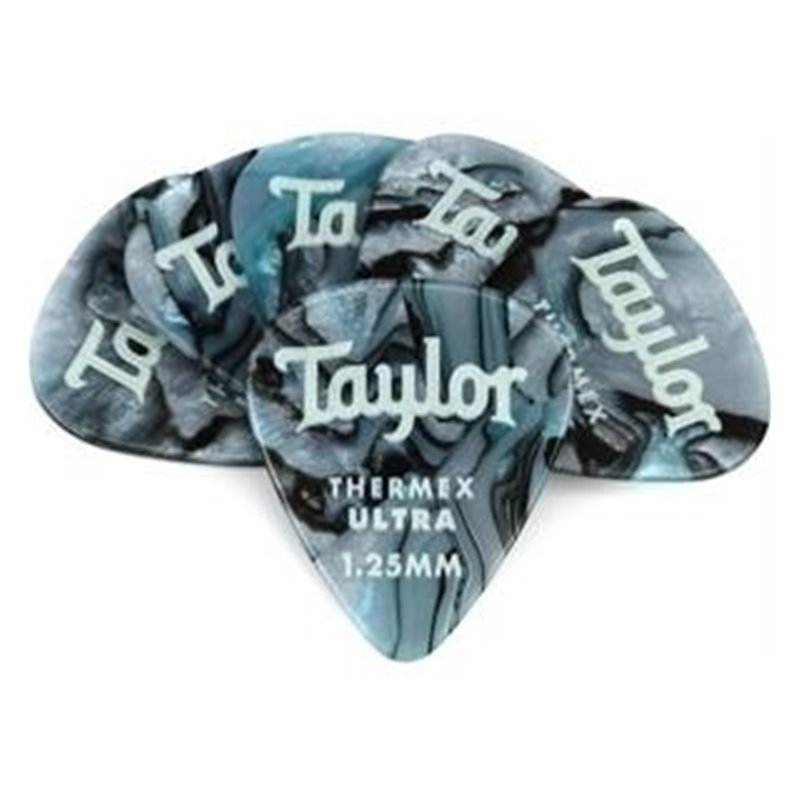 Taylor 80727 Thermex Ultra Picks Blue Swirl 1.25mm