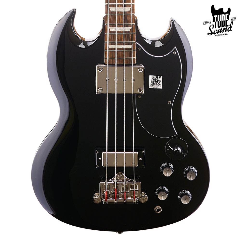 Bajo Epiphone Thunderbird IV Goth Pitch Black BK Hardware - Malaga8