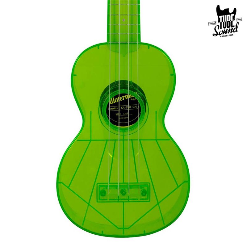 Kala KA-SWT Waterman Soprano Ukulele Fluorescent Sour Apple Green