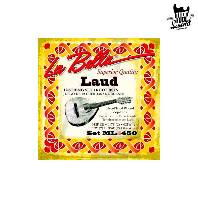 La Bella ML-450 Laud 12 String Set