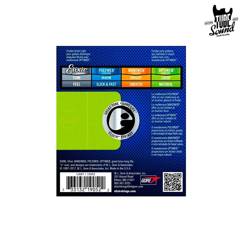 Elixir 19052 Electric NPS Optiweb Light 10-46
