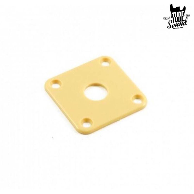 Retro Parts RP141C Jack Plate Gibson Style Cream Plastic