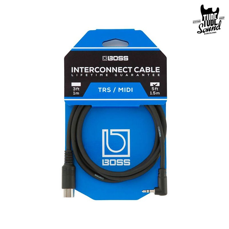 Boss BMIDI-5-35 Interconnect Cable TRS MIDI 1,5m Black