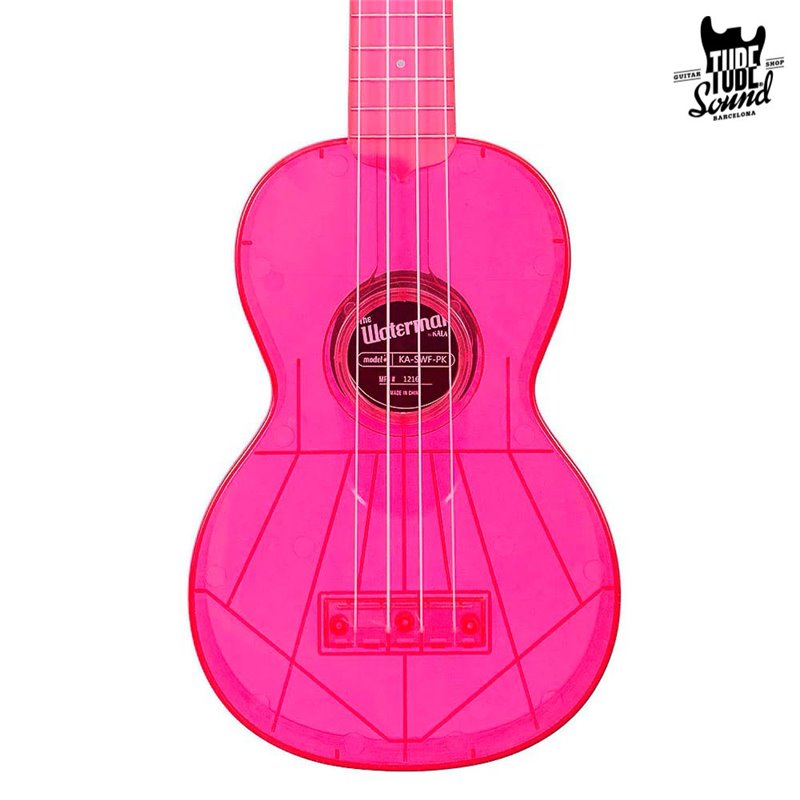 Kala KA-SWF-PK Waterman Soprano Ukulele Fluorescent Watermelon Pink