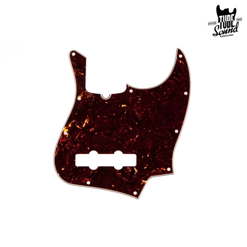 Fender Jazz Bass Pickguard 10 Hole Contemporany Brown Shell