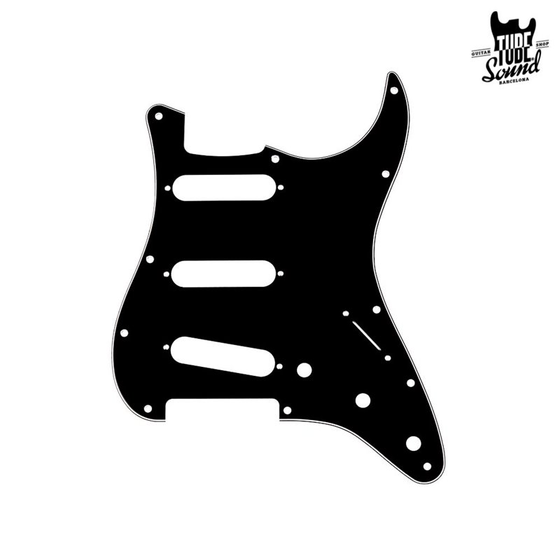 Fender Strat Pickguard 11 Hole 3-Ply Black