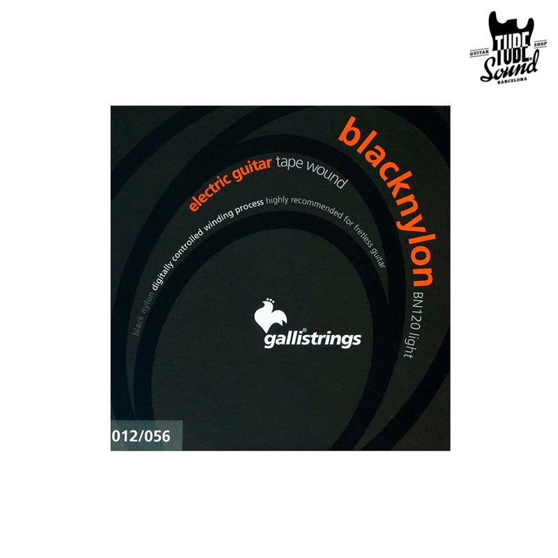 Gallistrings BN120 Black Nylon Guitar 12-56