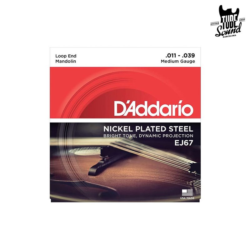 D'Addario EJ67 NPS Mandolin Medium 11-39