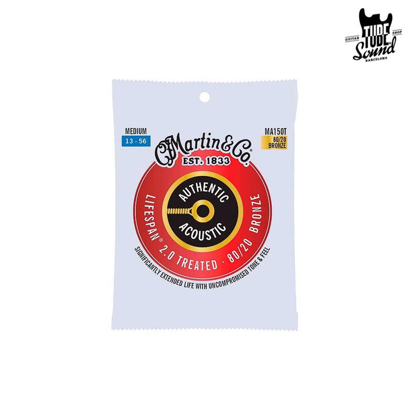 Martin MA150T Authentic Lifespan 2.0 Bronze 80/20 Medium 13-56