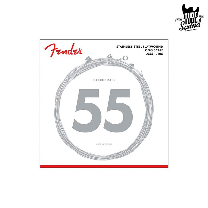 Fender 9050M Stainless Steel Flatwound Bass Medium 55-105