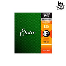 Elixir 15425 Nanoweb 5 Strings Bass Super Light B .125