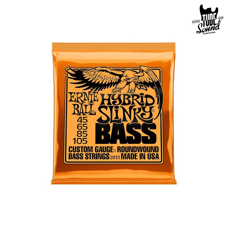 Ernie Ball 2833 Hybryd Slinky Nickel Wound Bass Custom 45-105