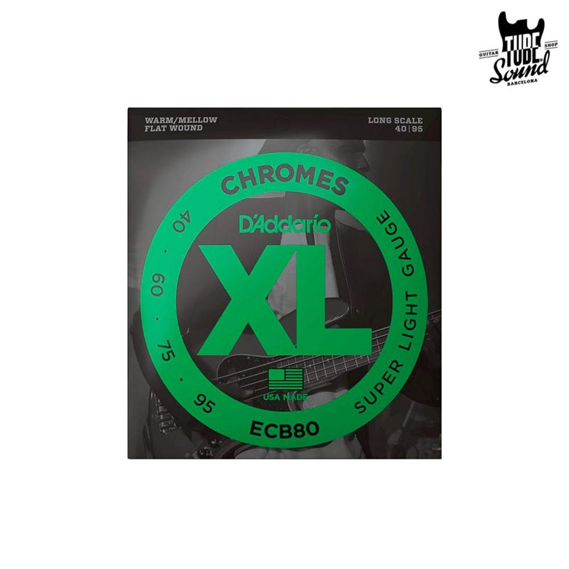 D'Addario ECB80 Chromes Bass Super Light 40-95