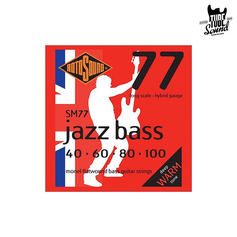 RotoSound SM77 Flat Wound Jazz Bass 40-100