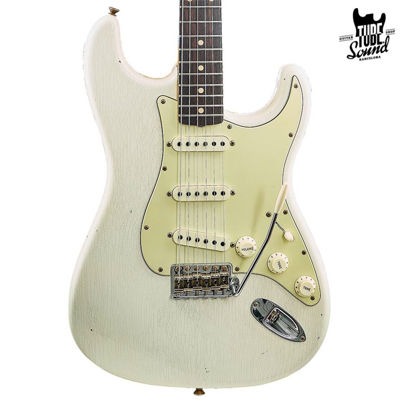 Fender Custom Shop Ltd. Ed. Stratocaster 62-63 RW Journeyman Aged Olympic White