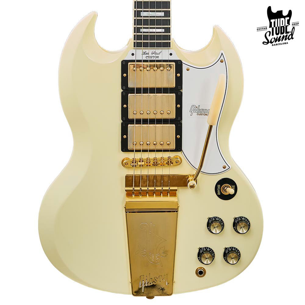 Gibson Custom M2M SG Custom Maestro Gloss Classic White - Tube Sound  Barcelona