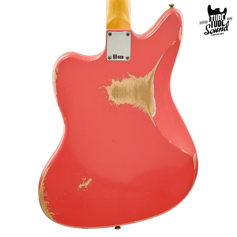 Fender Custom Shop Custom Order Jaguar 62 Matching Headstock RW Heavy Relic Fiesta Red