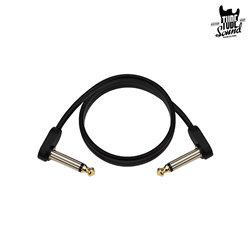 D'Addario PW-FPRR-02 Custom Series Flat Patch Cable Right Angle 2 ft