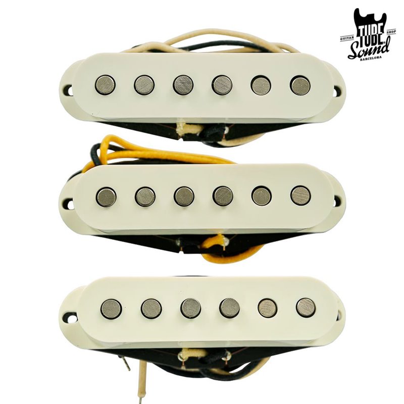 Lollar Strat Special Sixty-Four Staggered Set Parchment