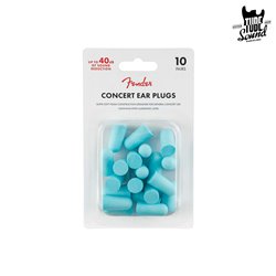 Fender Concert Ear Plugs 10 Pair Daphne Blue