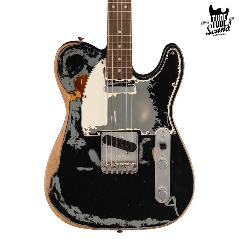 Fender Telecaster Joe Strummer Road Worn RW Black Over 3 Color Sunburst