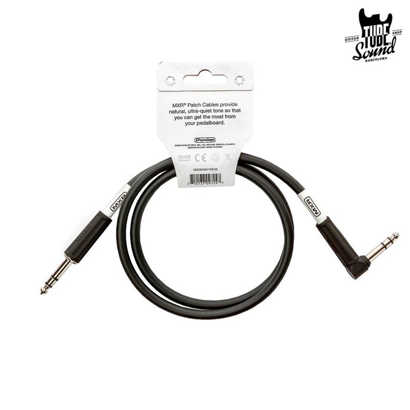 MXR DCIST03R TRS Stereo Patch Cable 0,9m Black