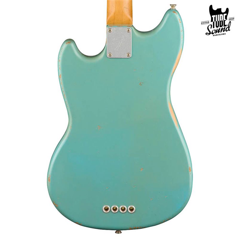 Fender Mustang Bass JMJ Road Worn Daphne Blue