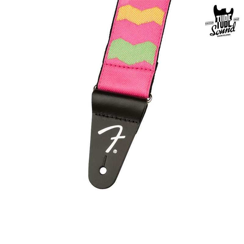 Fender Mononeon Woven Neon Pink Strap