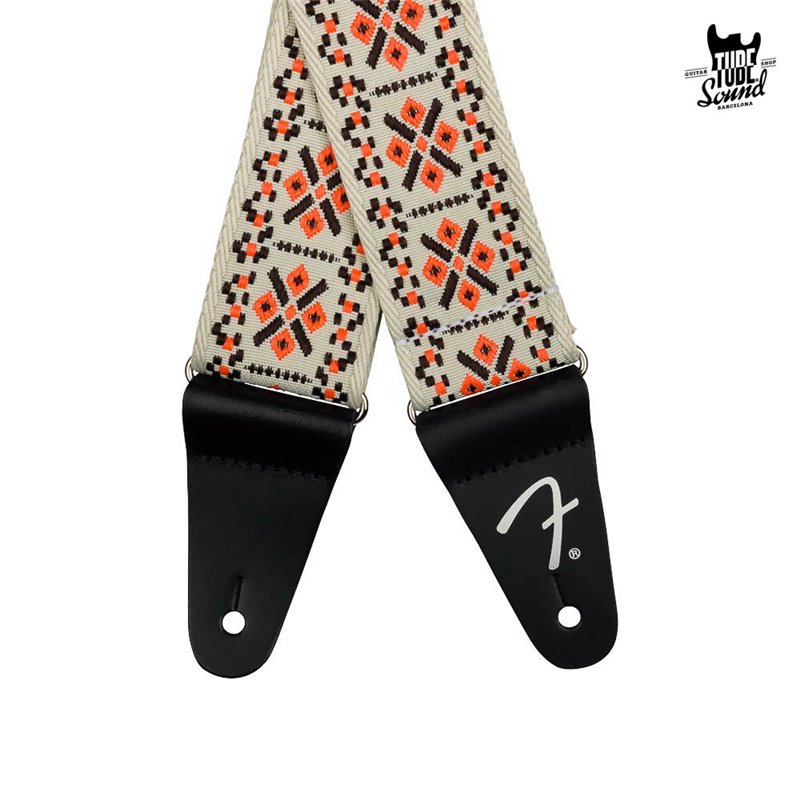 Fender 2" Pasadena Woven Strap Lattice Orange
