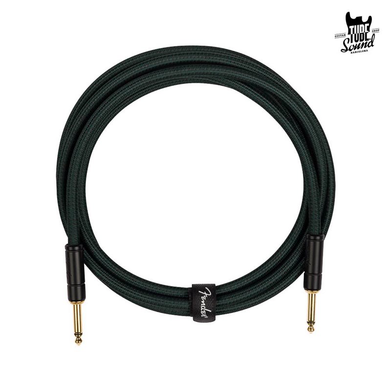Fender Deluxe Series Ltd. Ed. Cable Straight 3m Sherwood Green Tweed