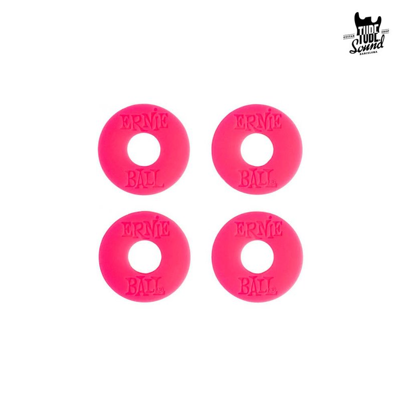 Ernie Ball 5623 Strap Blocks 4 Qty Pink