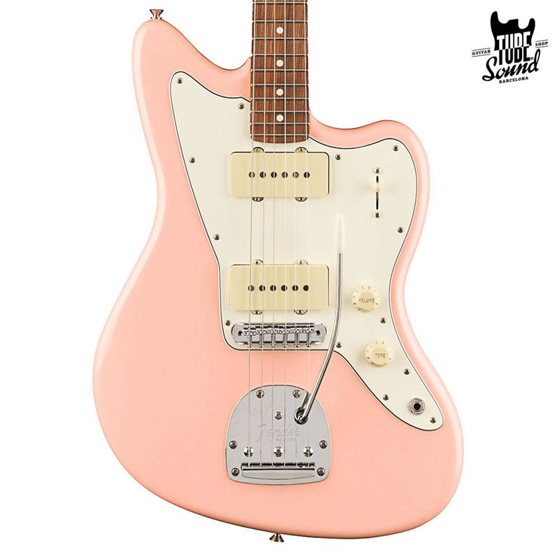 Fender Jazzmaster Ltd. Ed. Player White Headcap PF Shell Pink