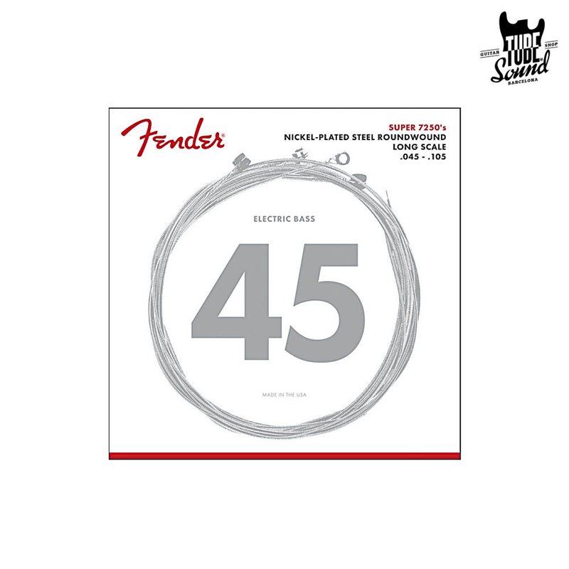 Fender Super 7250's Nickel Plated Steel Roundwound Long Scale 45-105
