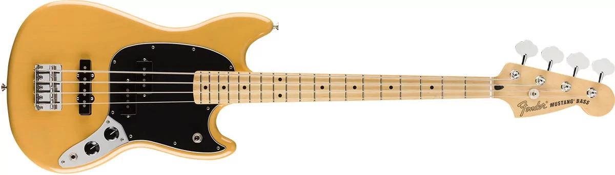 Fender Mustang Bass Ltd. Ed. Player PJ MN Butterscotch Blonde