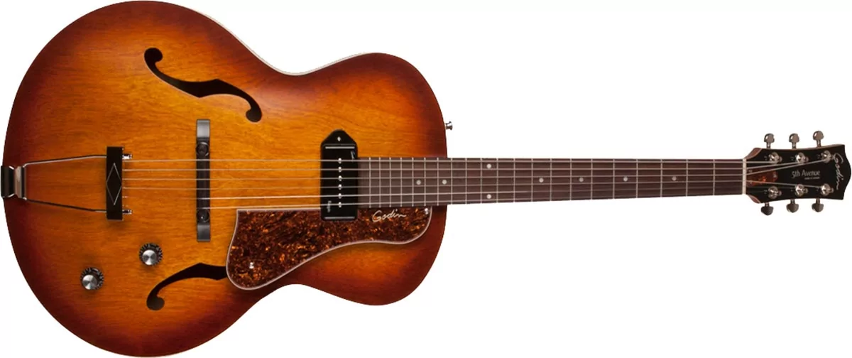 Godin 5th Avenue Kingpin P90 Cognac Burst