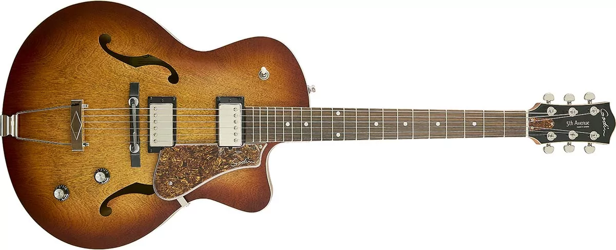 Godin 5th Avenue CW Kingpin II HB Cognac Burst