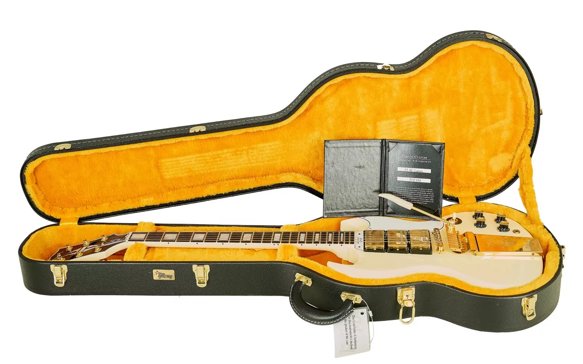 Gibson Custom Les Paul SG Custom 1963 Reissue Maestro Classic White