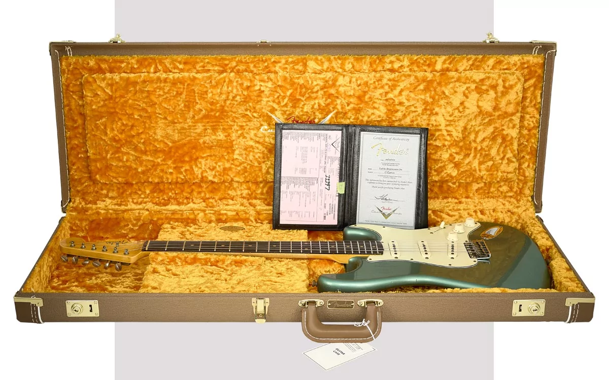 Fender Custom Shop Stratocaster 60 Ltd. Ed. RW Journeyman Faded Aged Sherwood Green Metallic