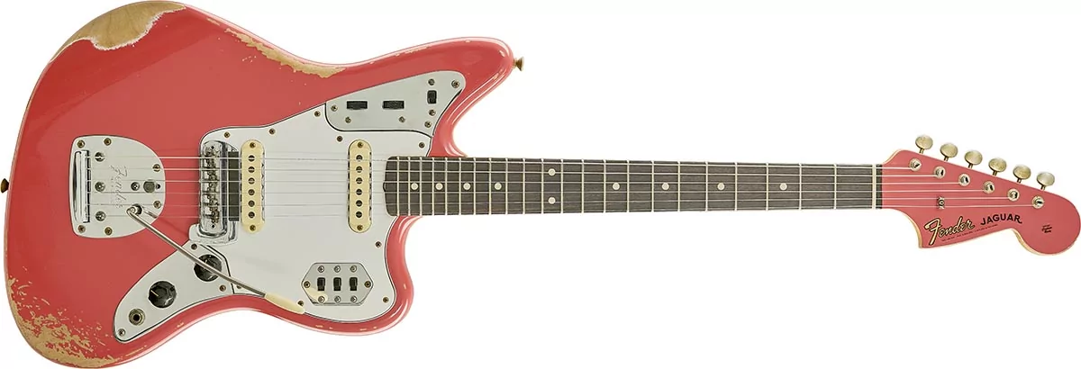 Fender Custom Shop Custom Order Jaguar 62 Matching Headstock RW Heavy Relic Fiesta Red