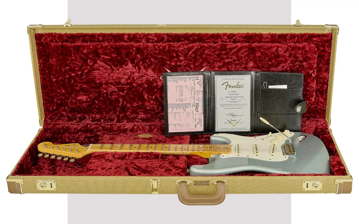 Fender Custom Shop Stratocaster 50s Ltd. Dual Mag II MN Journeyman Faded Aged Ice Blue Metallic